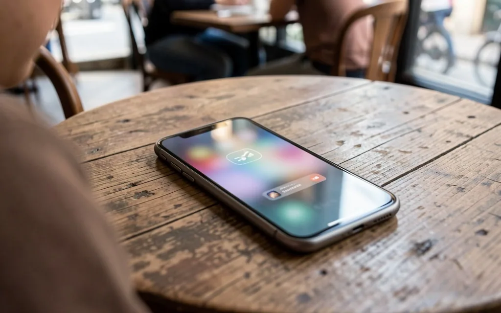 Dispositivo móvil recibiendo notificaciones de alertas