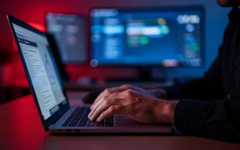 Espacio de trabajo de un desarrollador de software DeFi