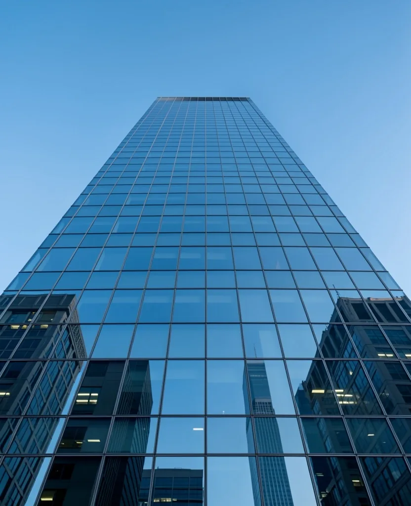 Edificio corporativo con fachada de cristal