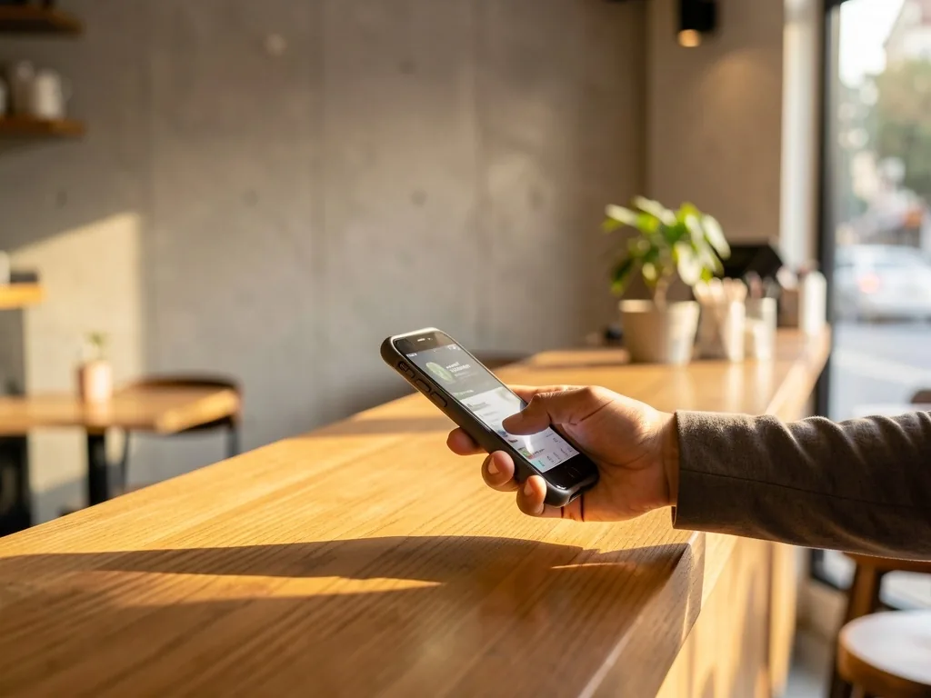 Pago con stablecoins en un comercio local